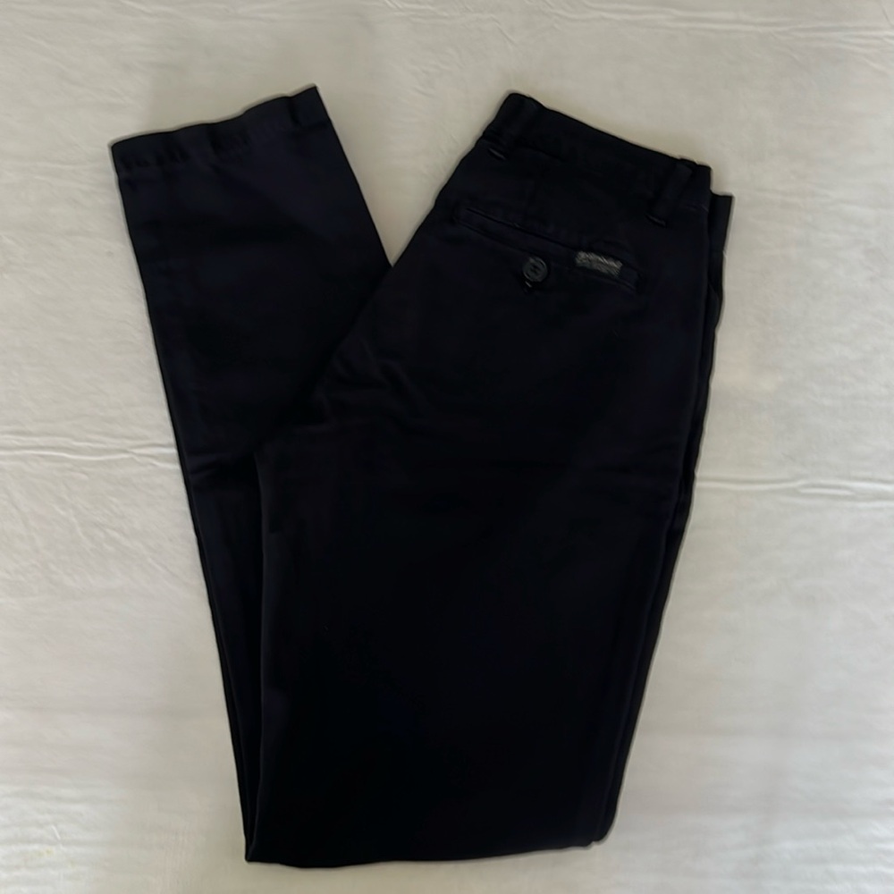 7 FOR ALL MANKIND Men’s Black Flat Front Chinos Size 30